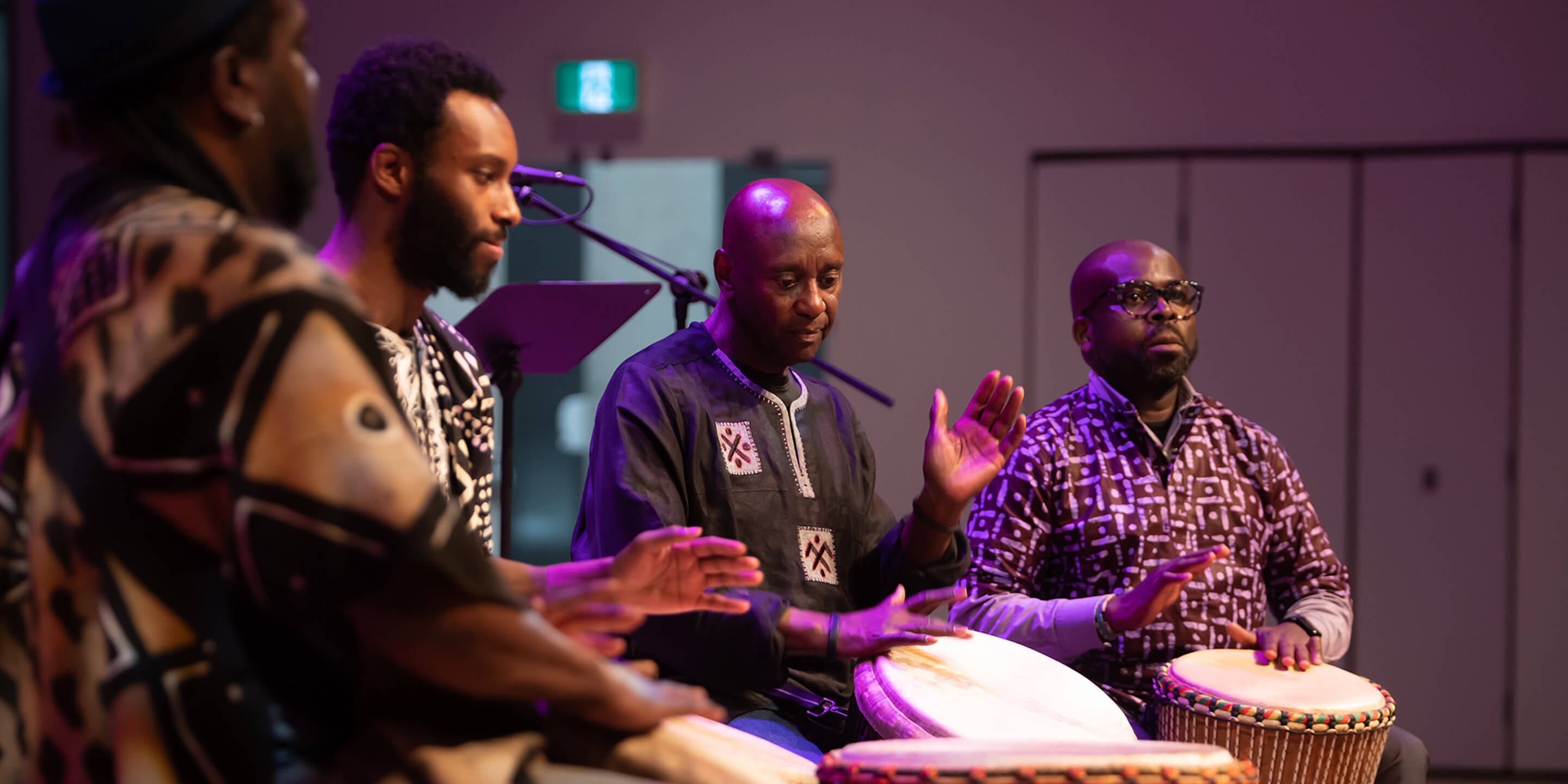 Drums at opening night for African Heritage Month at Halifax Public Libraries.